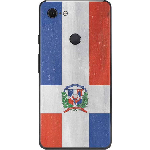 Dominican Republic Flag Distressed Google Pixel 3 XL Skin